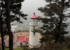 Heceta Head light on a foggy day. The lens was shrouded for some reason.